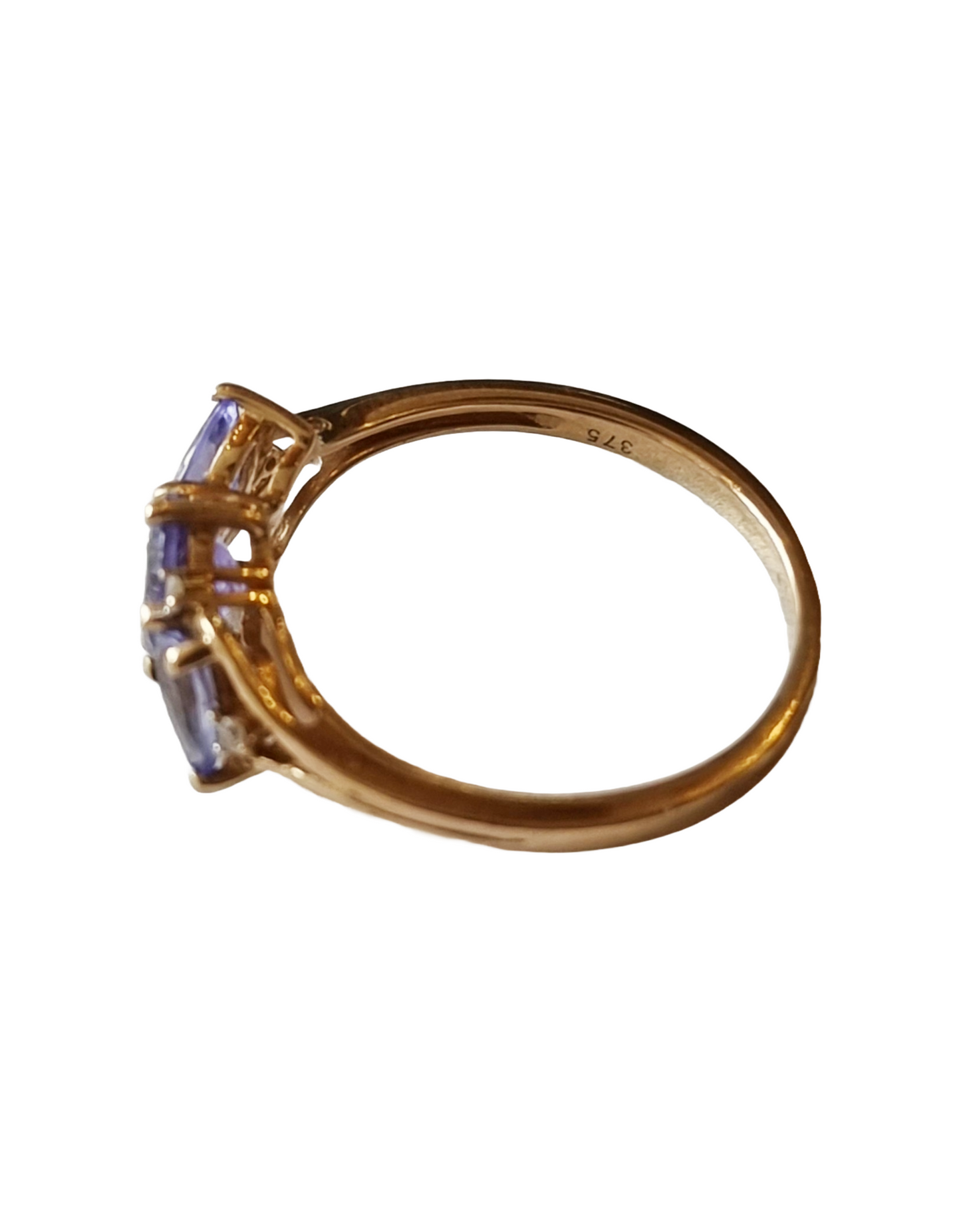 9ct Gold Tanzanite and Diamond Ring