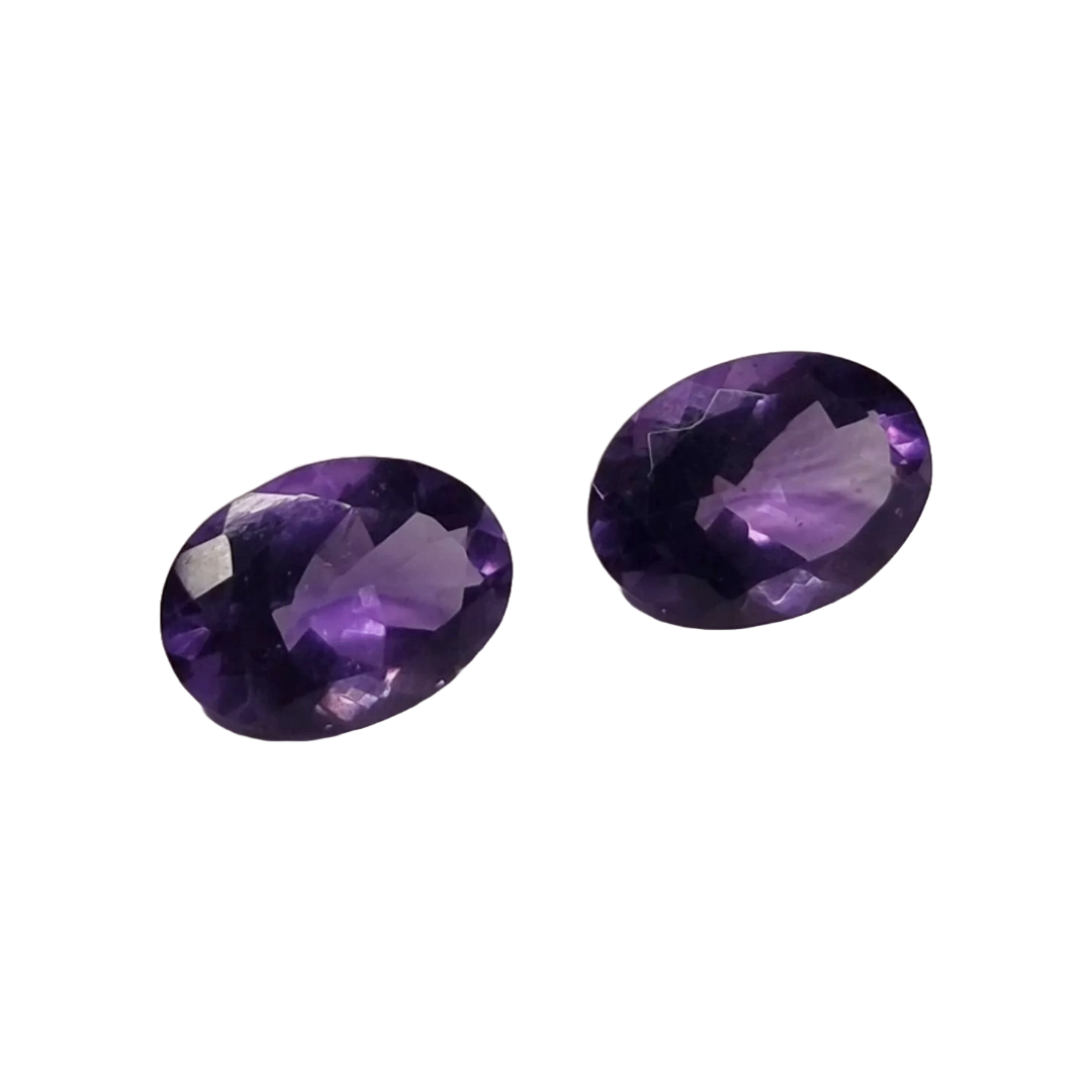 Amethyst Matching Pair Oval 9.20ct (total)