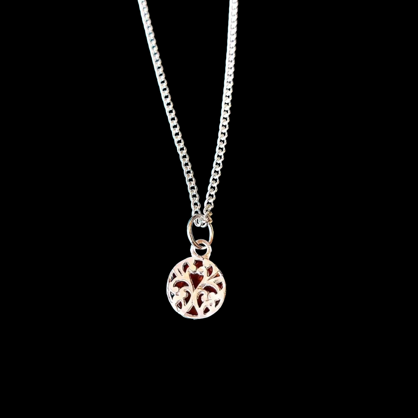Baltic Amber Sterling Silver Pendant