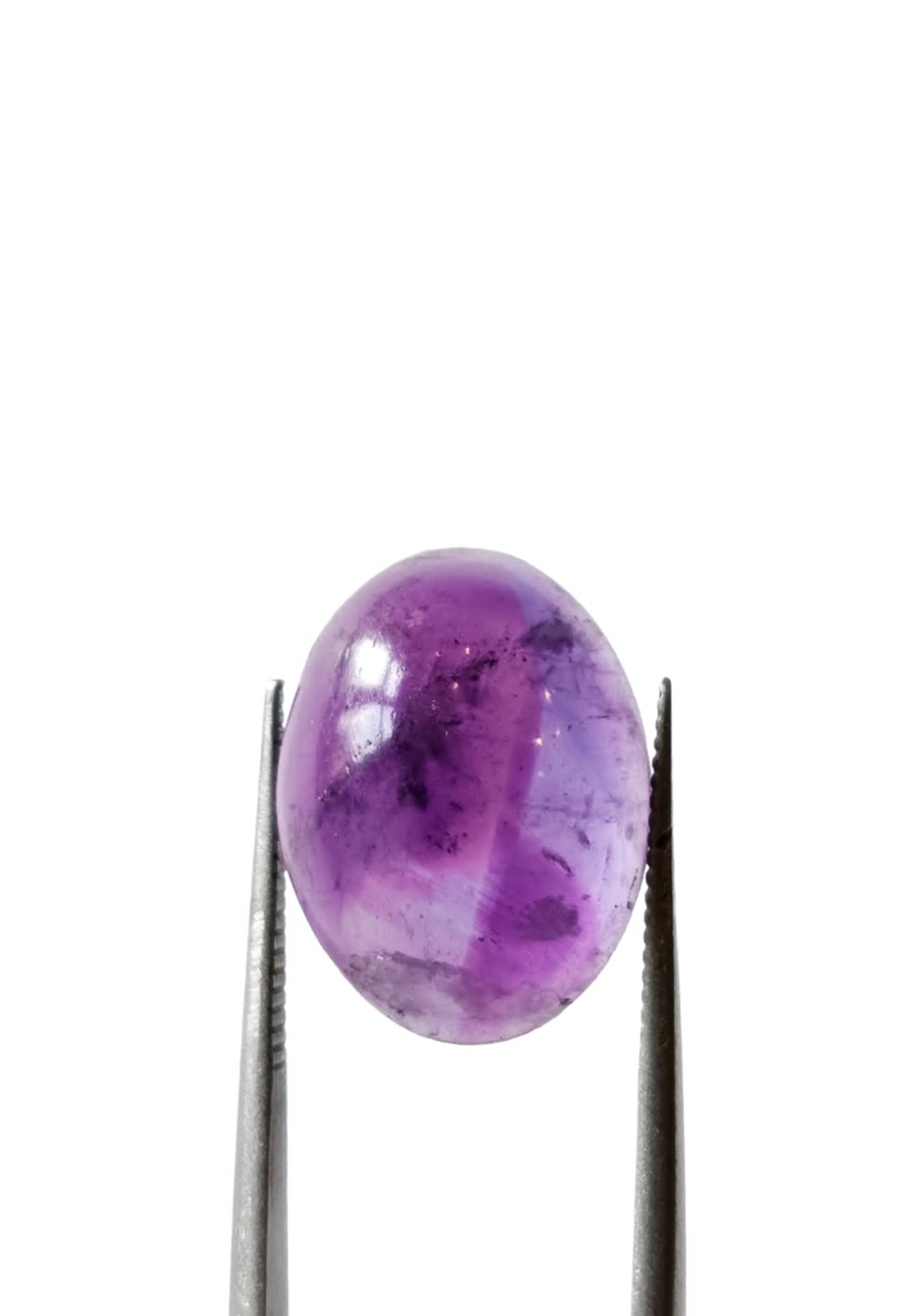 Brazil Amethyst Oval Cabochon 16x12x5.5mm 7.22ct