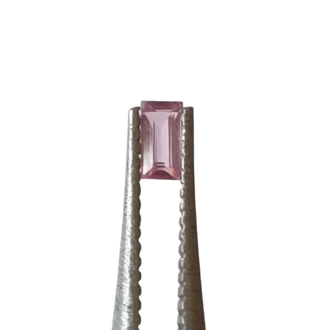 Madagascar Pink Sapphire Baguette 0.13ct