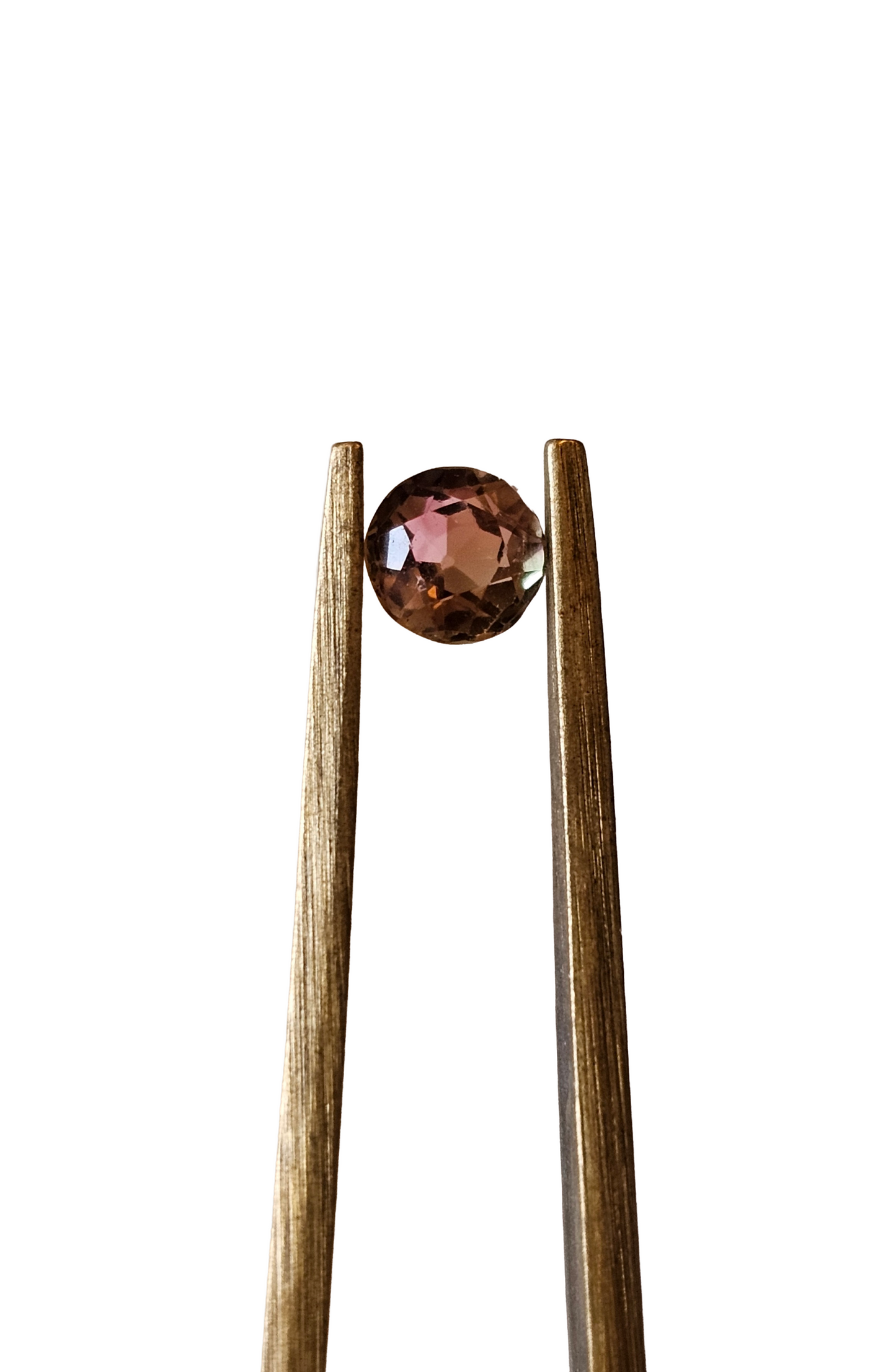 Afghanistan Bi-Colour Tourmaline Brilliant Round 0.35ct