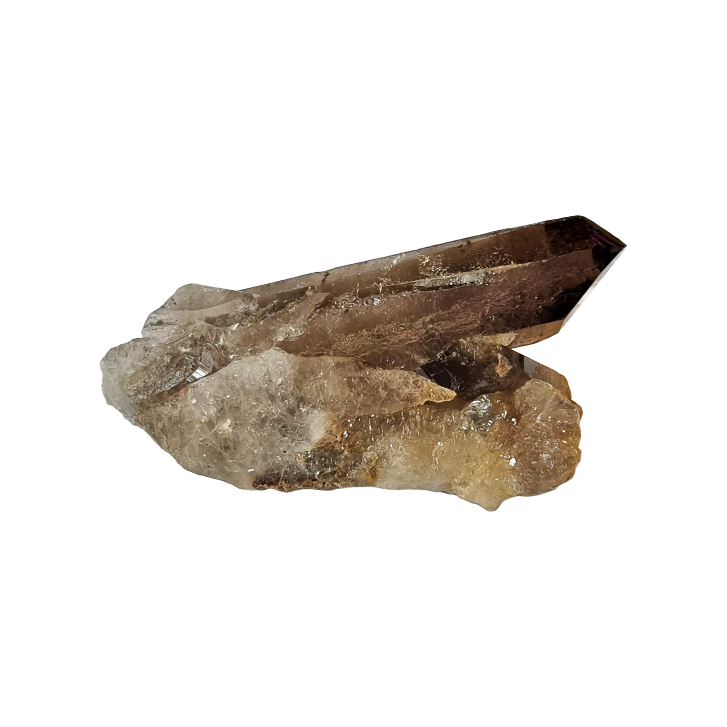 Brazil Smokey Quartz Cluster Rod 53grams