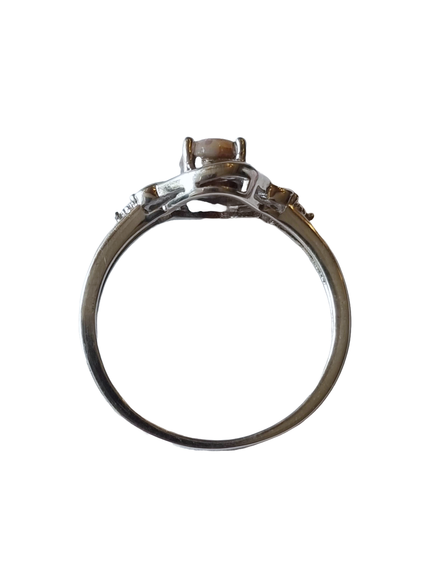 Sterling Silver Australian Coober Pedy Opal Ring