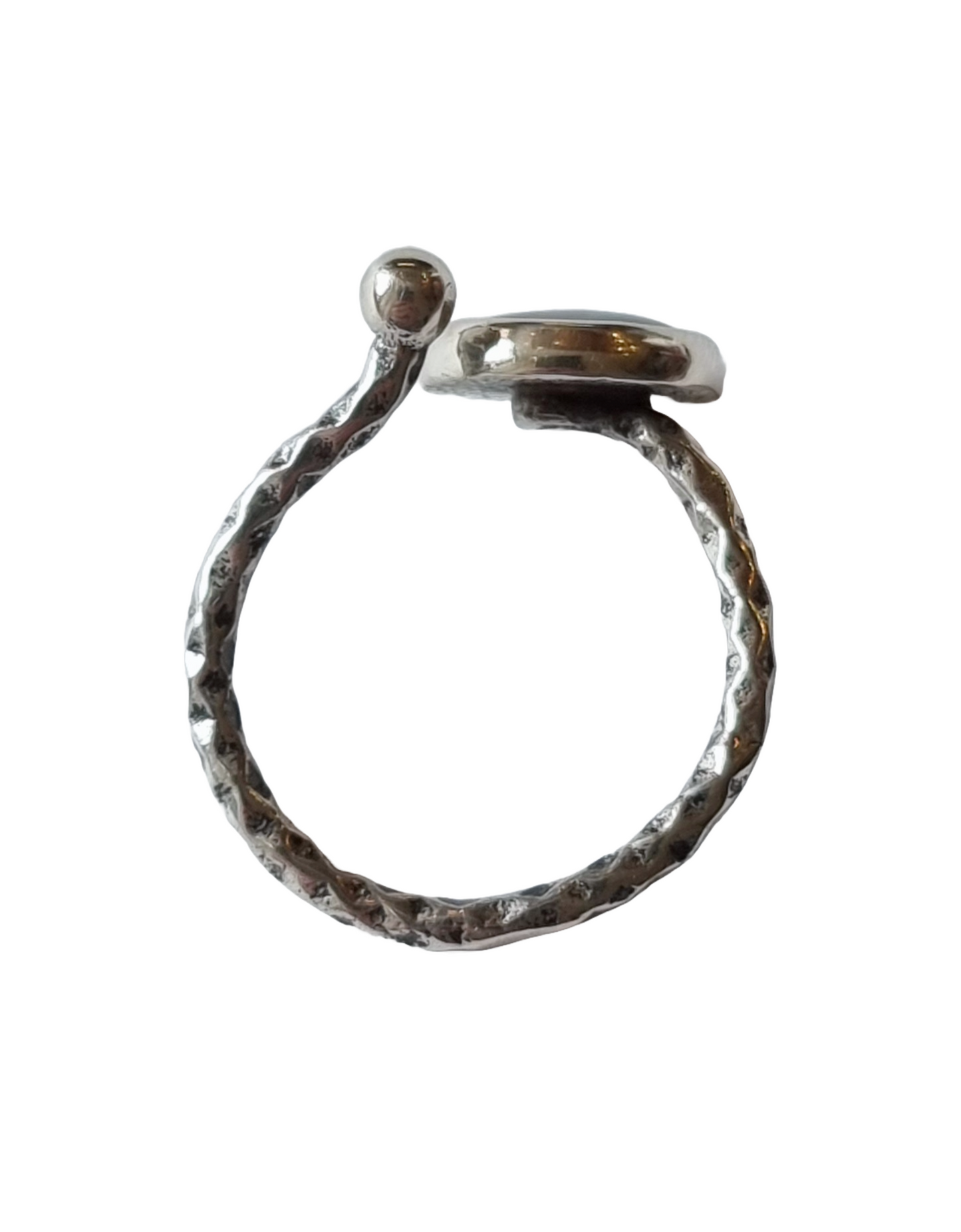 Sterling Silver Australian Lightning Ridge Opal Ring