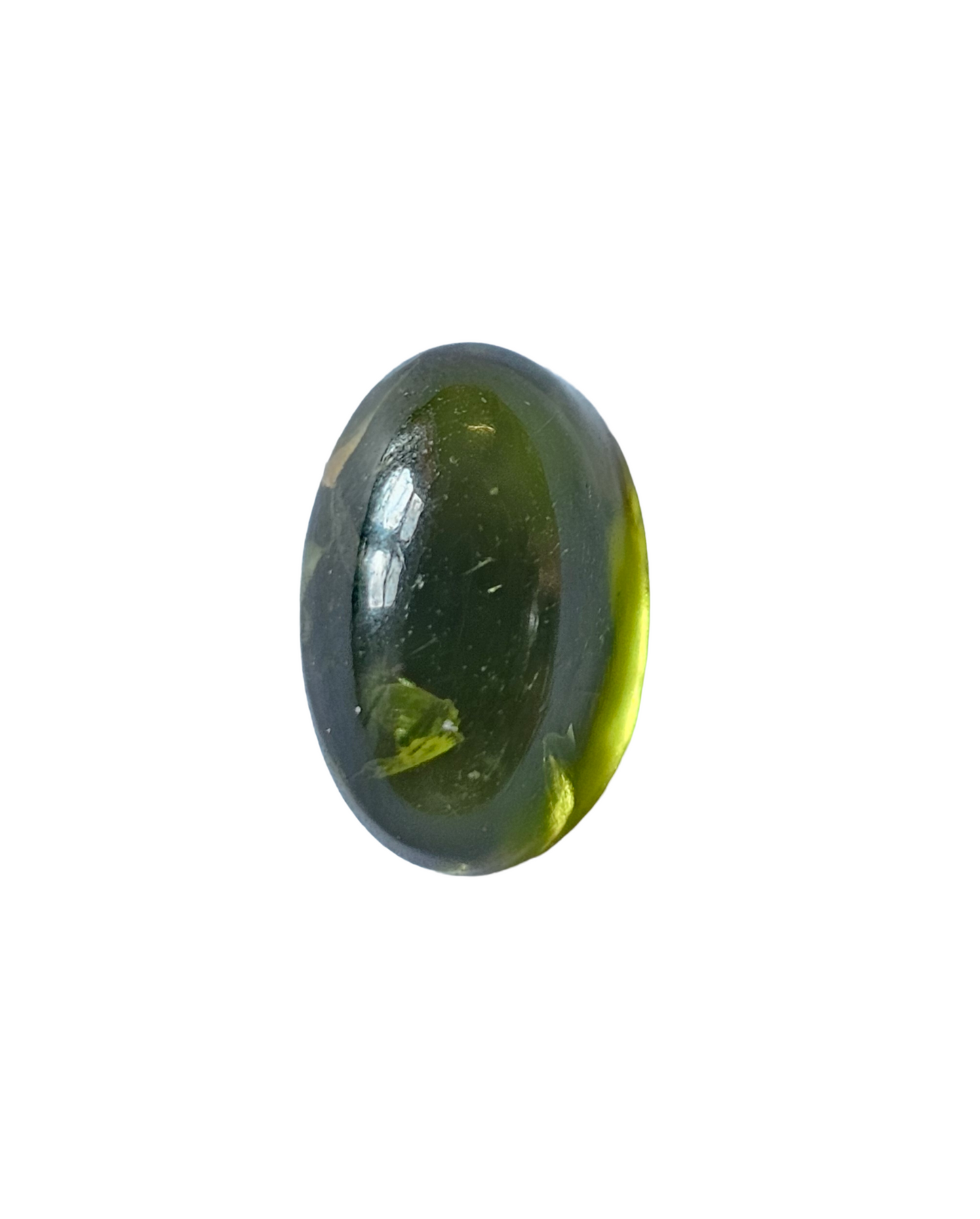 Afghanistan Oval Cabochon Green Tourmaline 10x5x6mm 3.35ct