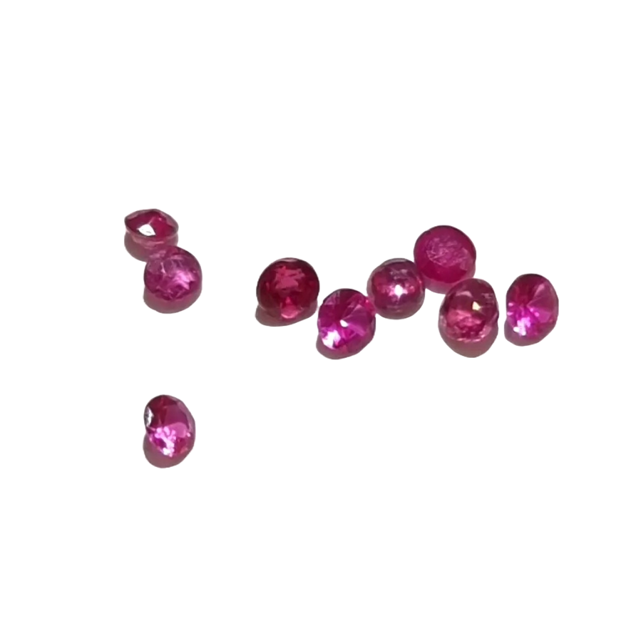 Indian Brilliant Round Ruby Parcel 0.70ct