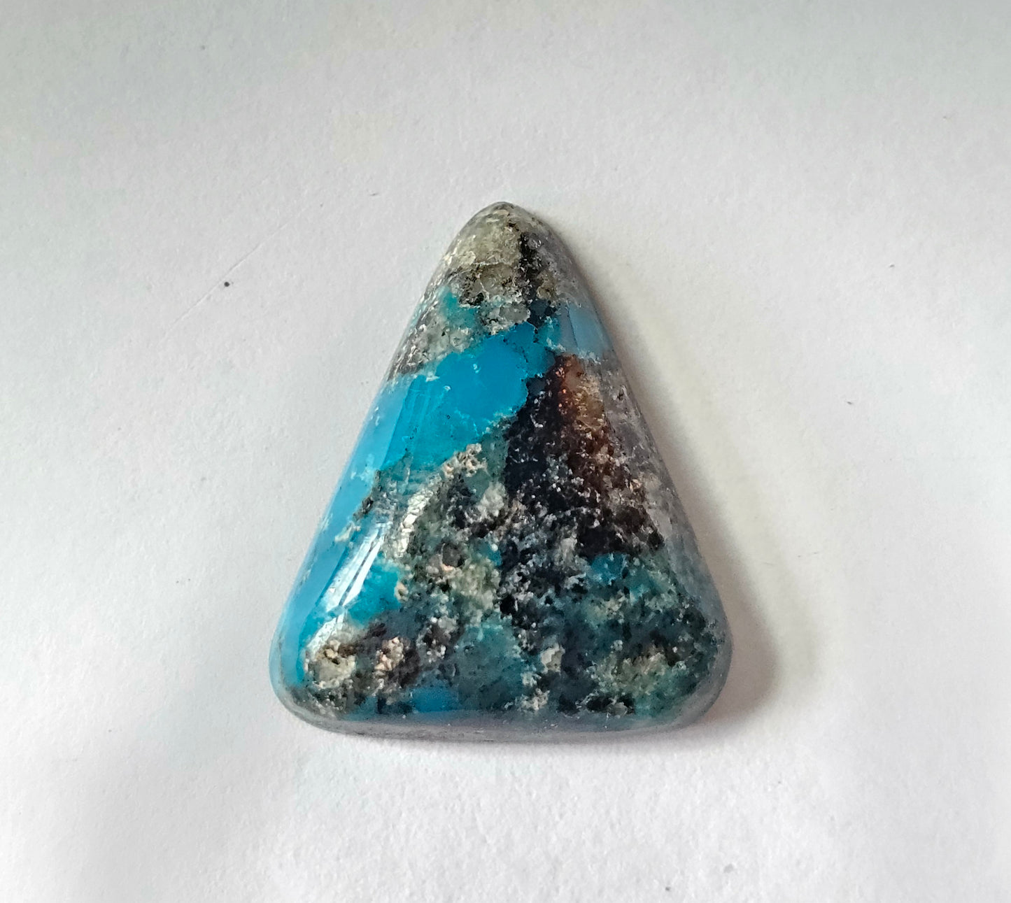Kingman Turquoise Triangle Cabochon 17x14x5mm 6.29ct