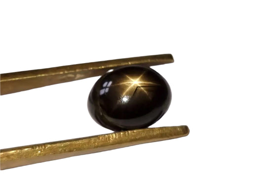 6-Point Star Black Sapphire 3.94ct