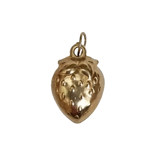 9ct Gold Strawberry Charm