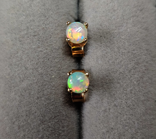 Australian Opal 9ct Gold Stud Earrings