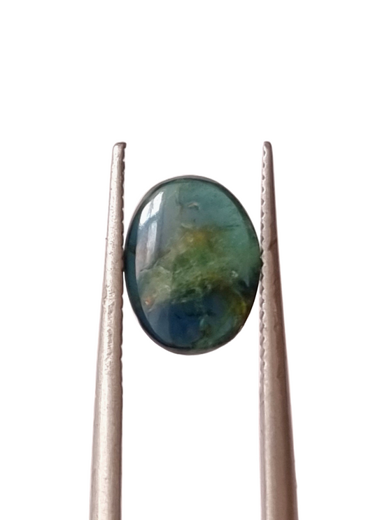 Afghanistan Teal Oval Cabochon Tourmaline 1.90ct