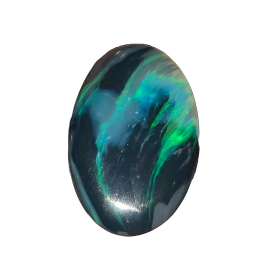 Australian Black Opal Oval Cabochon 5.24ct