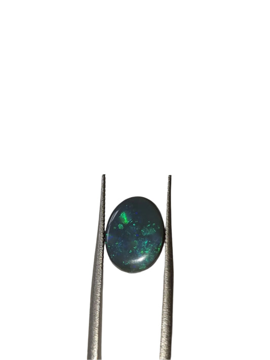 Australian Black Opal Oval Cabochon 2.61ct