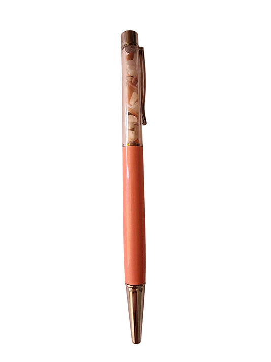 Baby Pink Agate Twist Pen