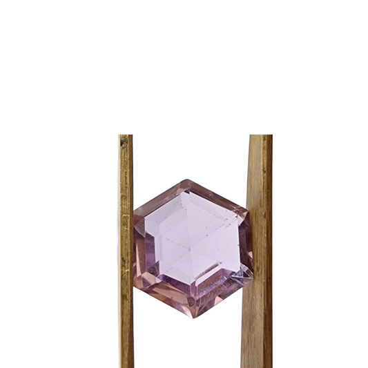 Brazil Hexagon Cut Amethyst 8ct