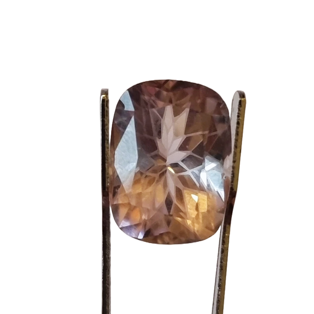 Brazil Amethyst Cushion Fancy-Cut (Carving) 11.20cts