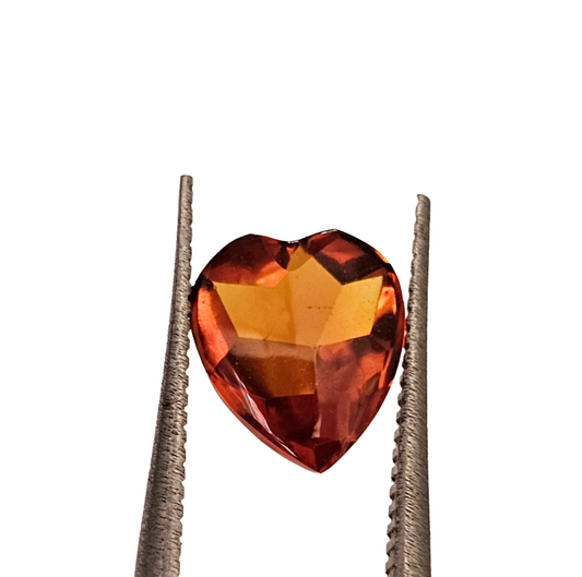 Brazilian Madeira Heart Cut Citrine 8x8mm