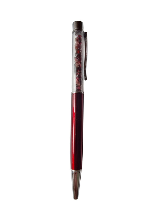 Burgundy Garnet, Tourmaline & Ruby Twist Pen