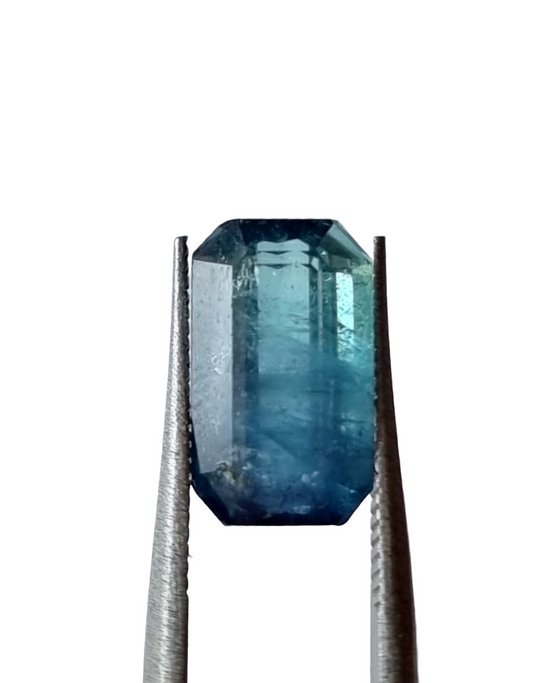 Indicolite Bi-Colour Blue Octagon Cut Tourmaline 3.80ct