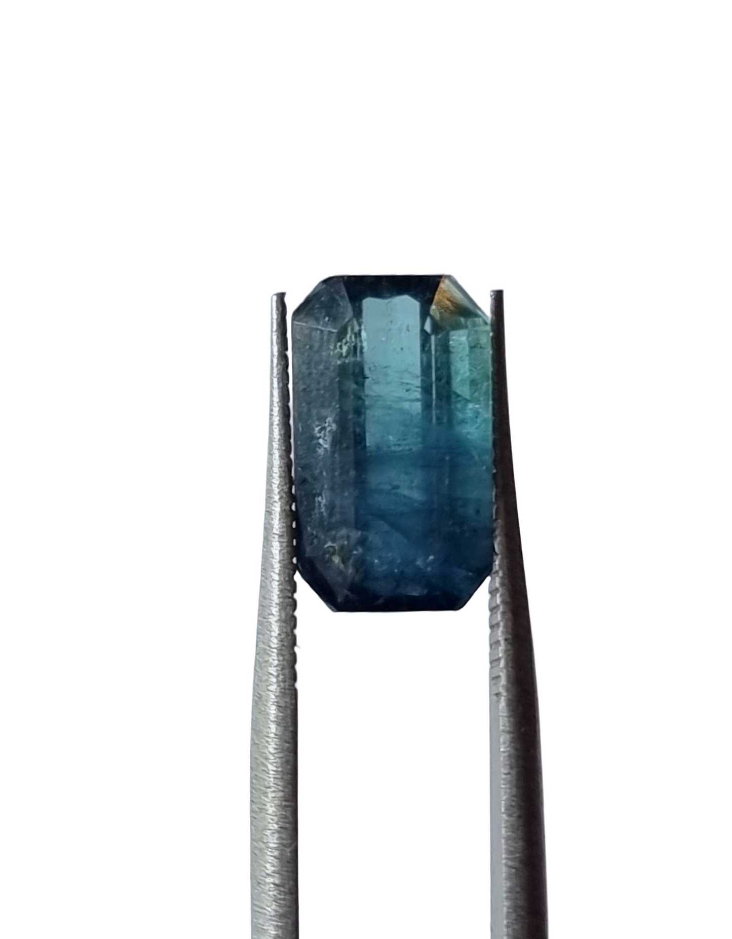 Indicolite Bi-Colour Blue Octagon Cut Tourmaline 3.80ct