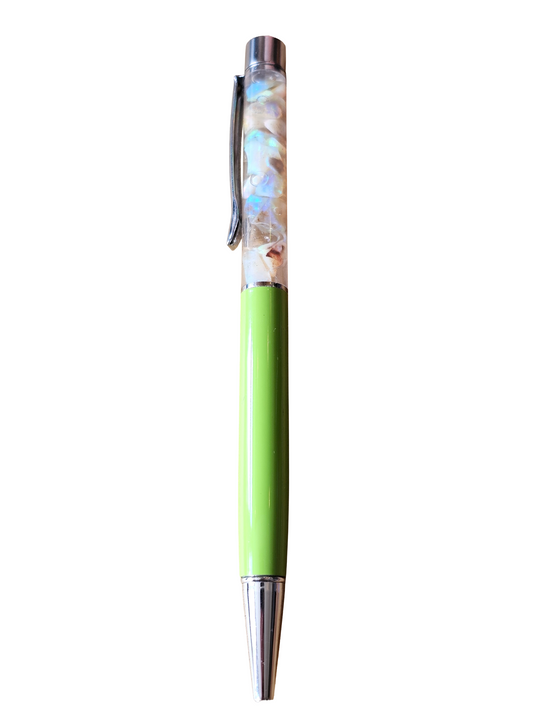 Lime Green Australian Opal Pen