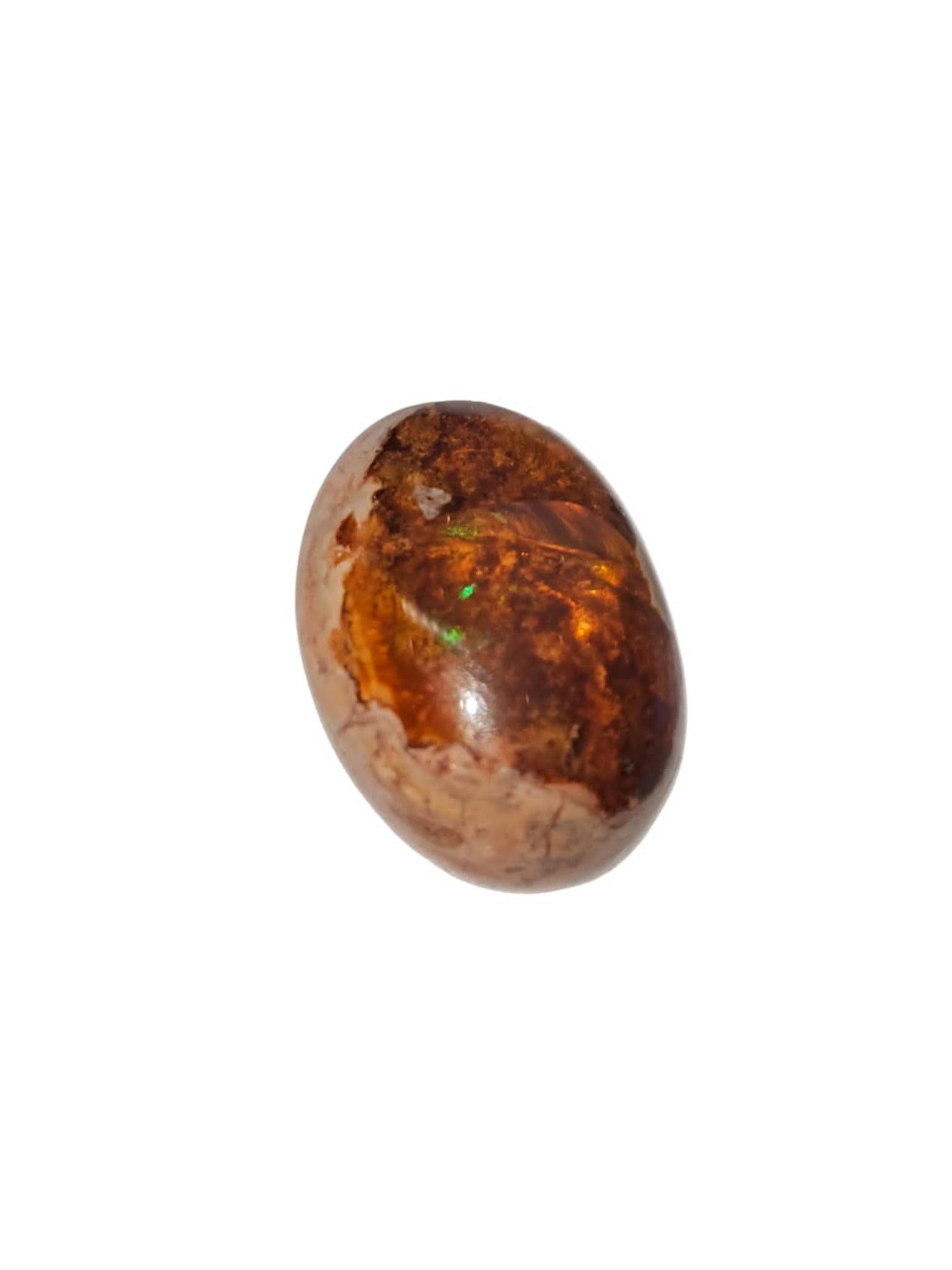Mexican Fire Opal Oval Cabochon 16x12x6mm 6.45ct