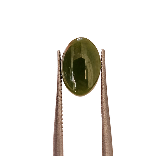 Nephrite Jade Oval Cabochon 10x7mm 2ct