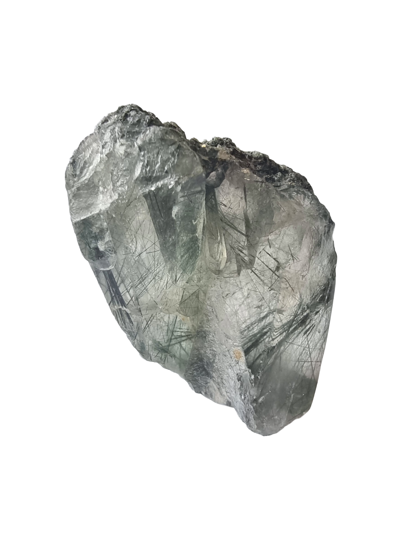 Pakistan Riebeckite Quartz Rutilated Cluster