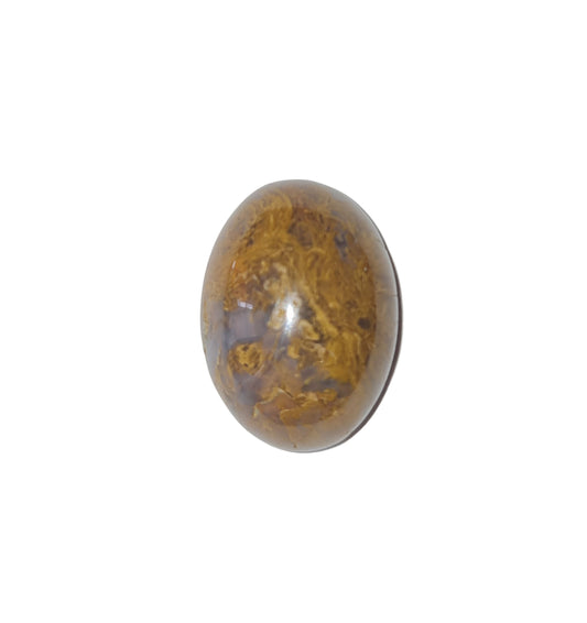 USA Plume Agate Oval Cabochon 18x13mm