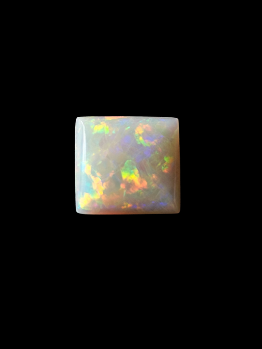 Coober Pedy White Opal Square 9x9x3mm 1.69ct