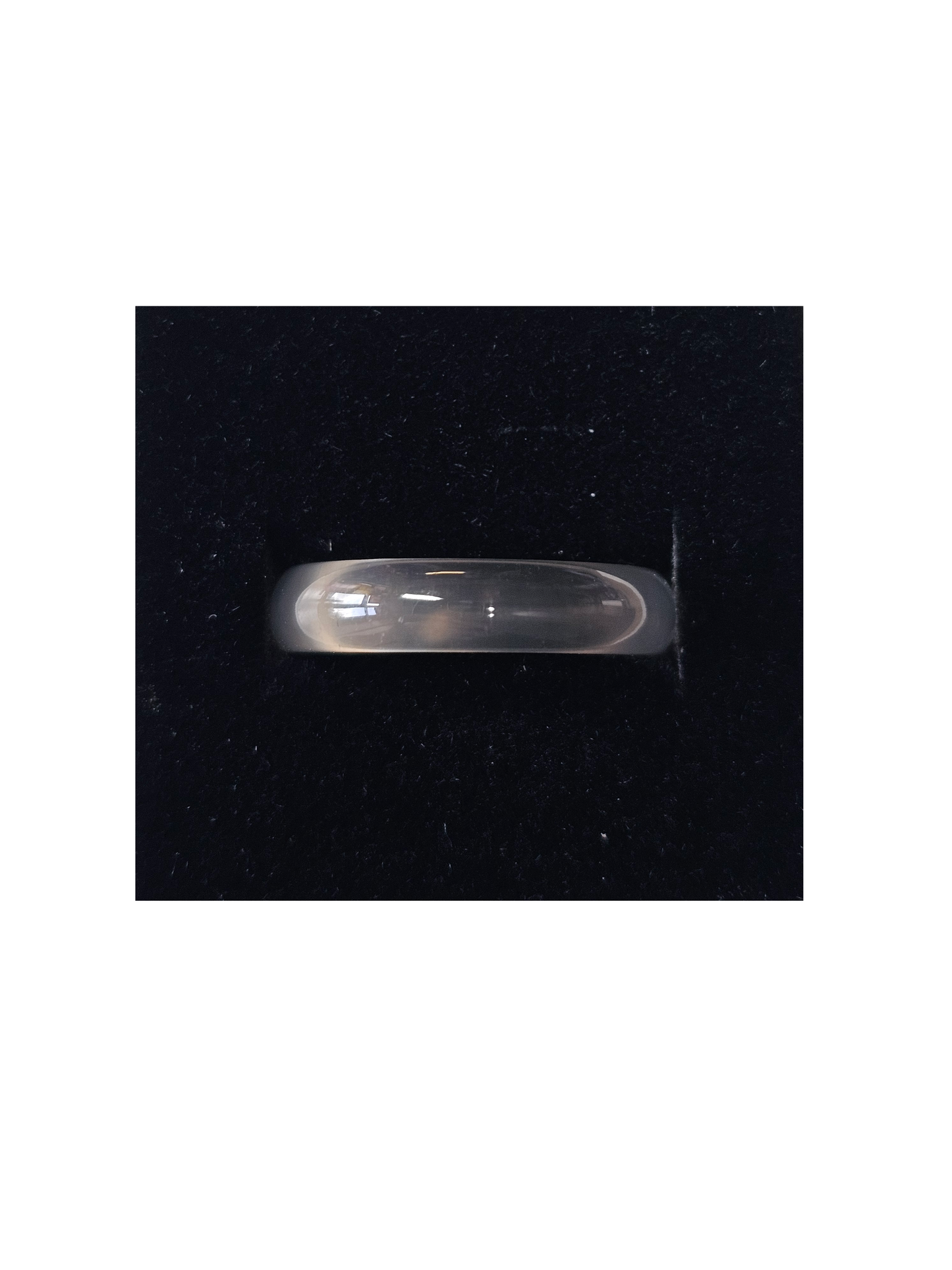 Smoky Quartz Carved Ring Size UK P