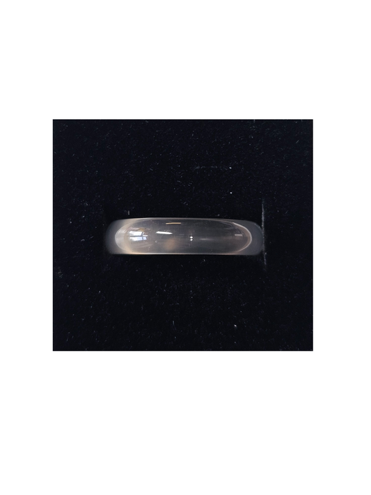 Smoky Quartz Carved Ring Size UK P