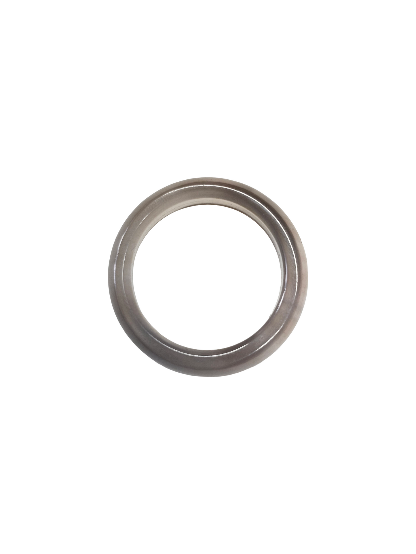 Smoky Quartz Carved Ring Size UK P