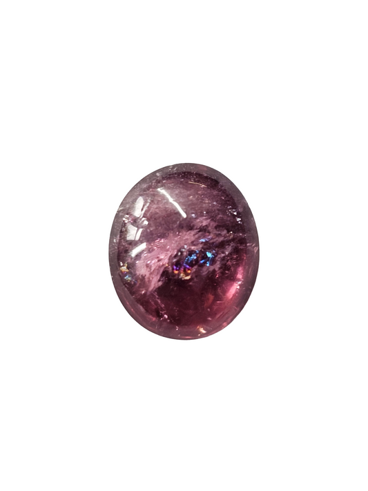 Afghanistan Oval Cabochon Pink Tourmaline 12x10x6mm  5.28ct