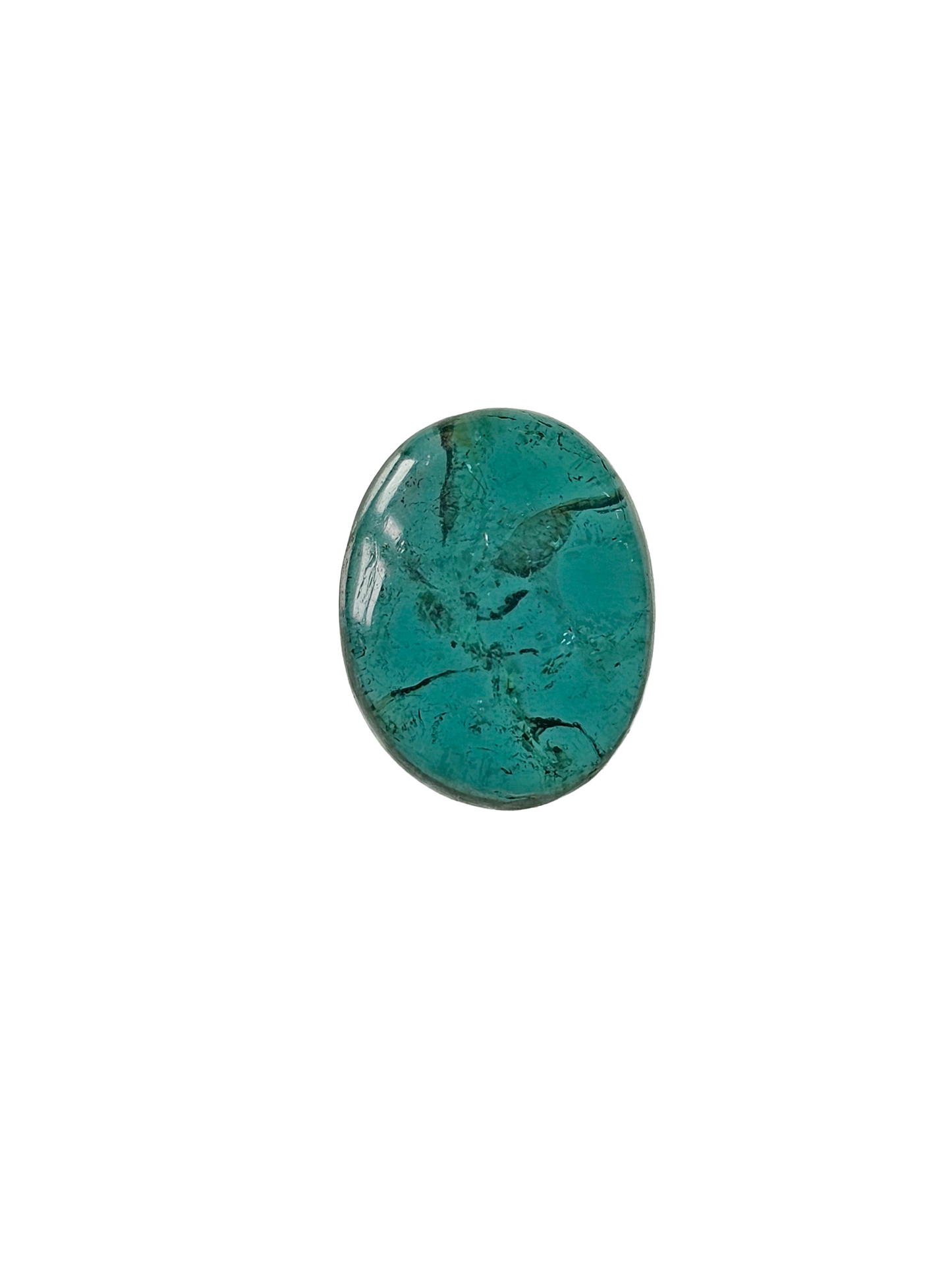 Afghanistan Oval Cabochon Blue Tourmaline 11x8x4mm 2.95ct