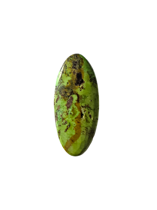 Australian Green Turquoise Oval Cut 33x15x6mm 23.9ct