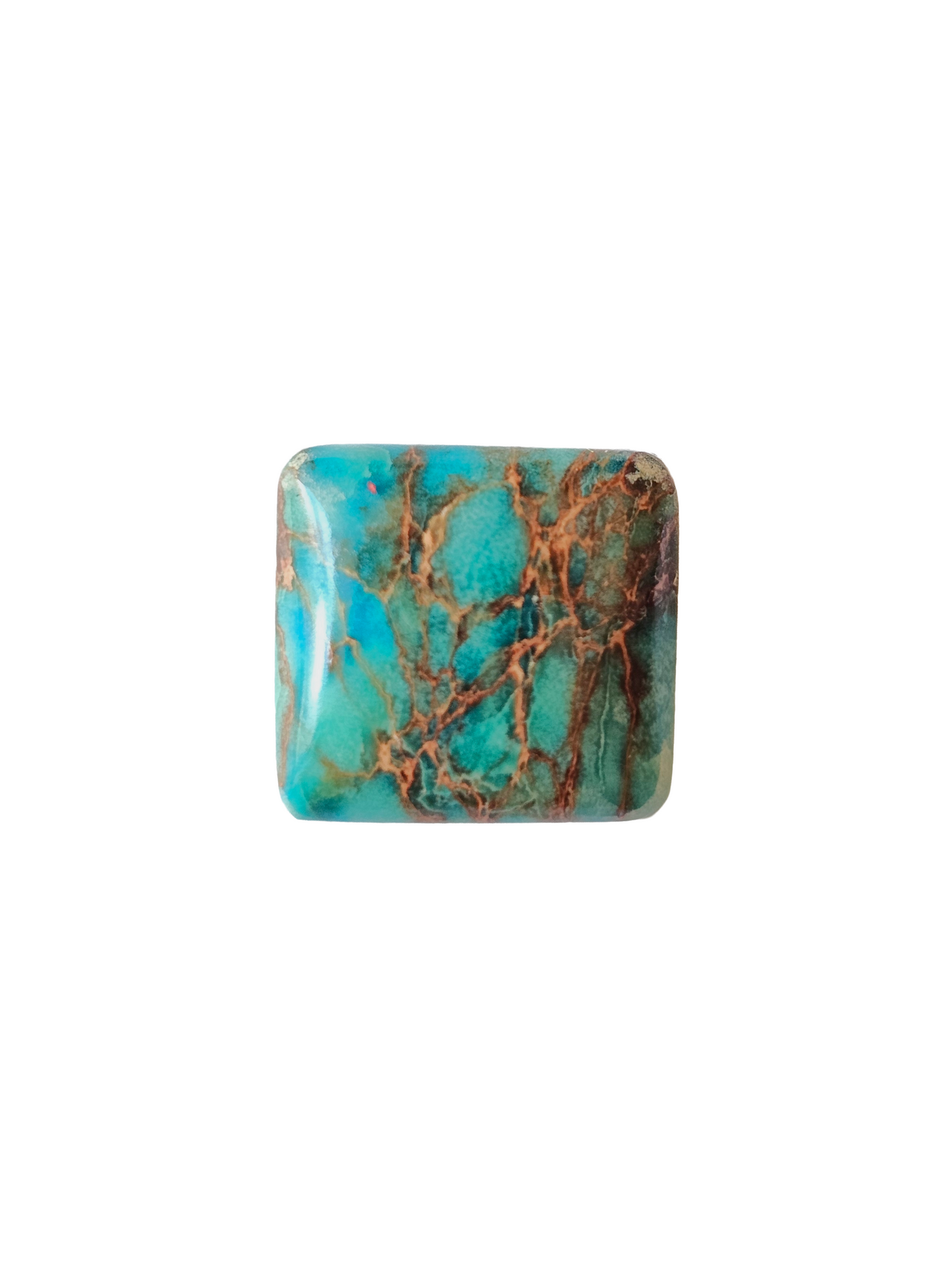 Kingman Turquoise Square Cut 13x13x4mm 4.45ct