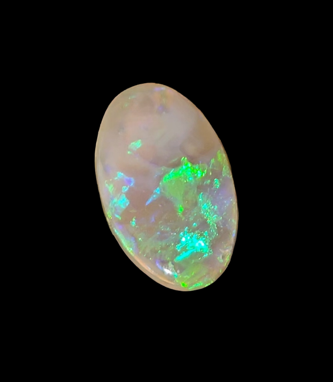 Lightning Ridge Grey & Semi-Crystal Oval Cabochon 14.3x9x2mm 1.86ct