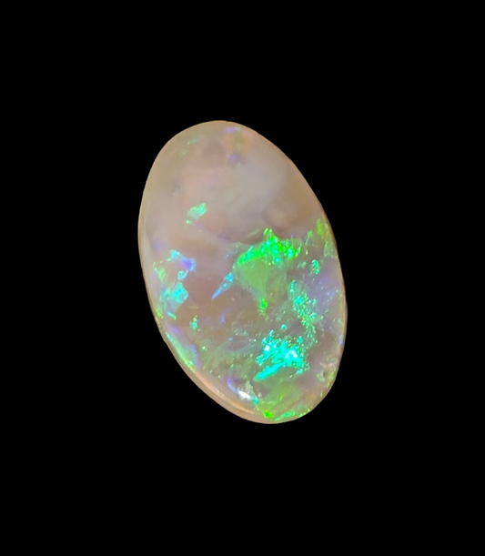 Lightning Ridge Grey & Semi-Crystal Oval Cabochon 14.3x9x2mm 1.86ct