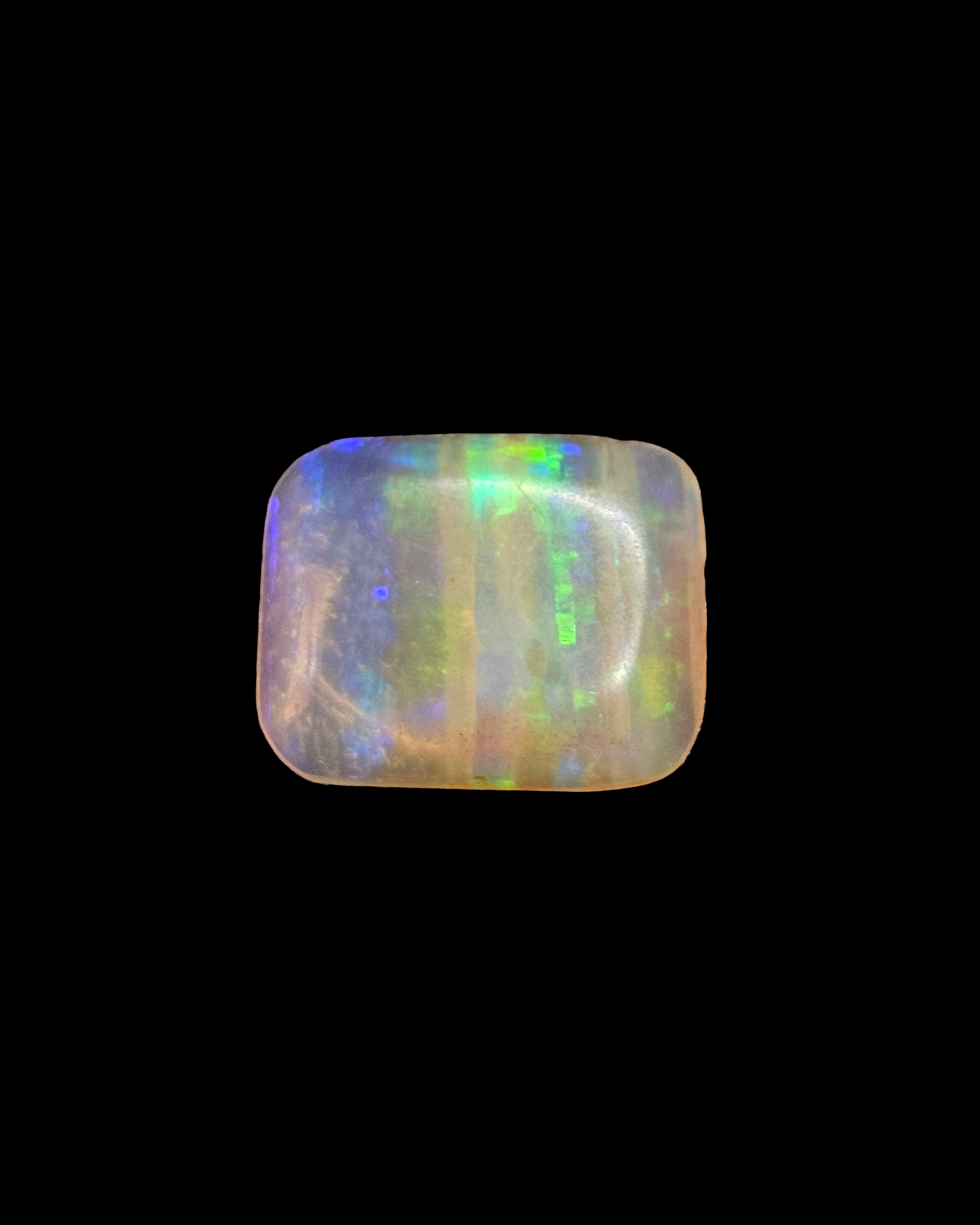 Coober Pedy Opal Crystal Rectangle Cabochon 9.6x7.8x3.9mm 1.78ct