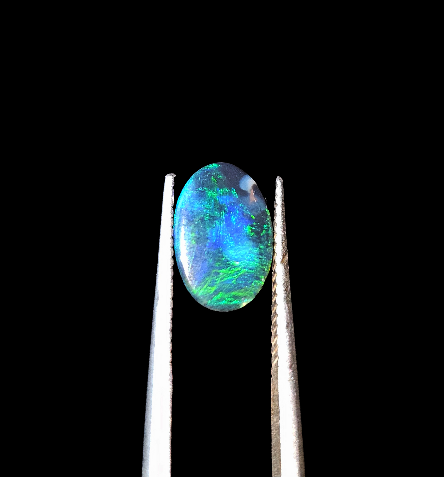 Lightning Ridge N1 Black Opal Oval 9x6x2mm 0.51ct
