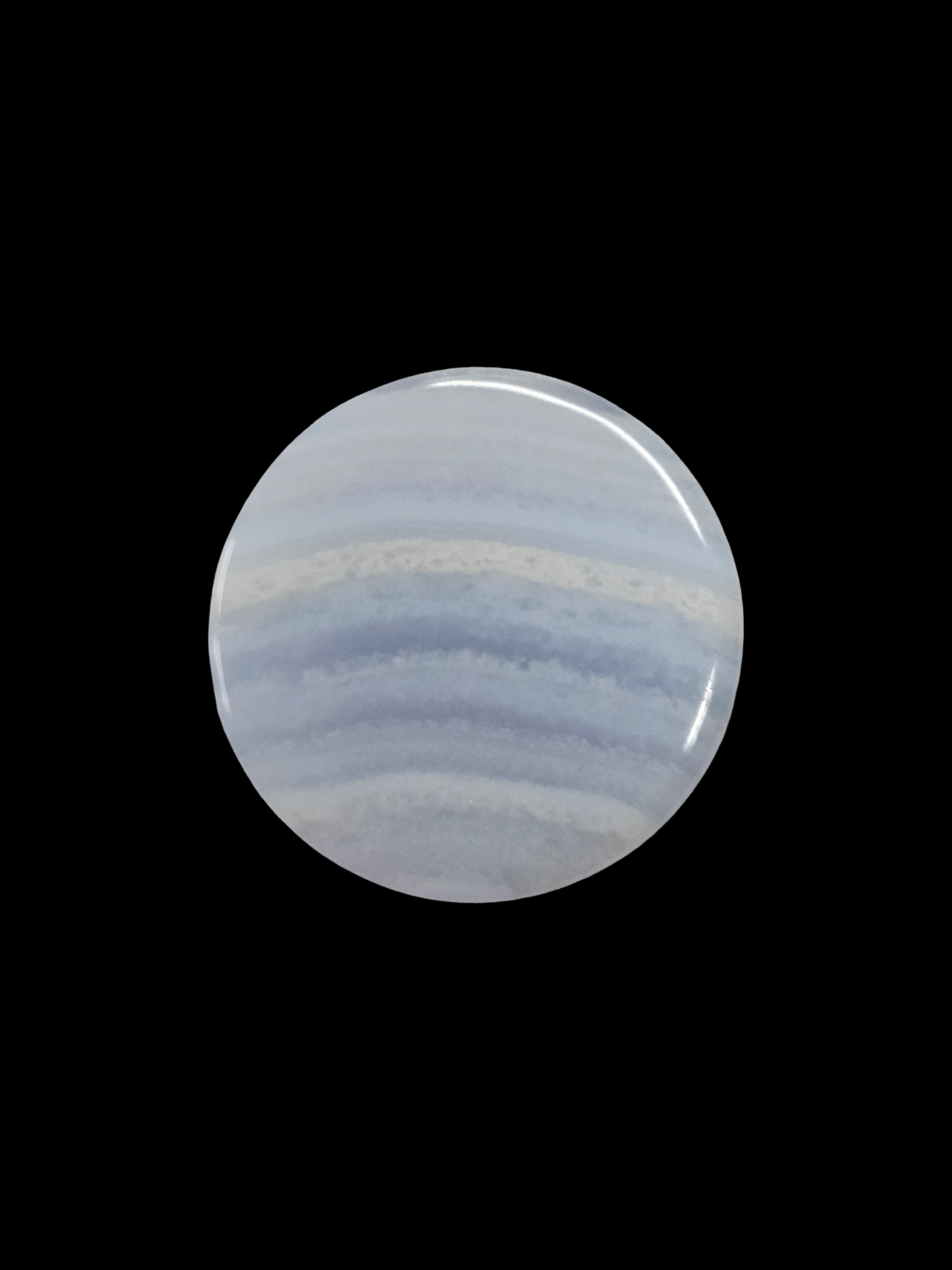 Blue Lace Agate Round Cabochon 19x19x4.4mm