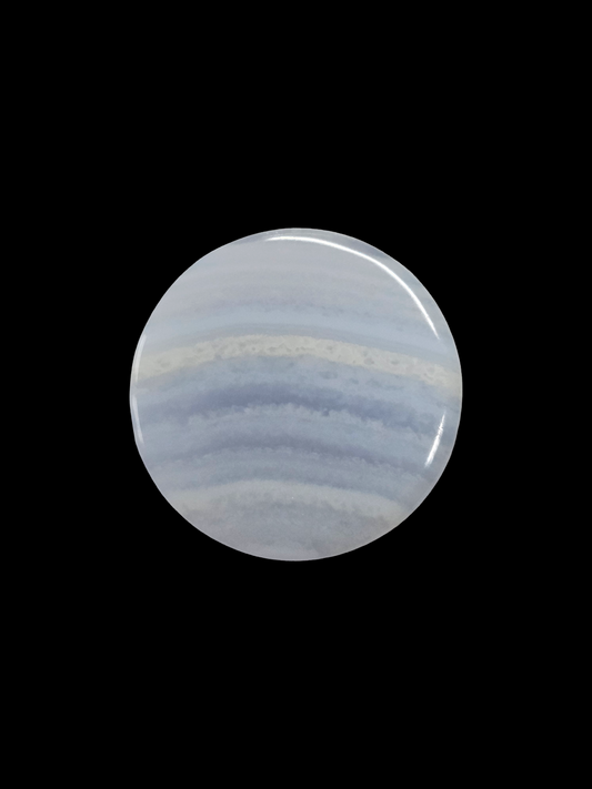 Blue Lace Agate Round Cabochon 19x19x4.4mm
