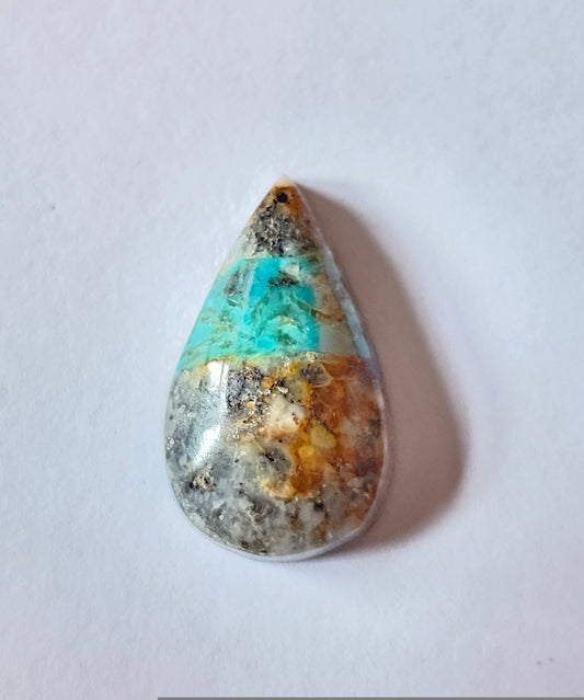 Royston Pear Cut Turquoise 18x10x5mm 5.68ct