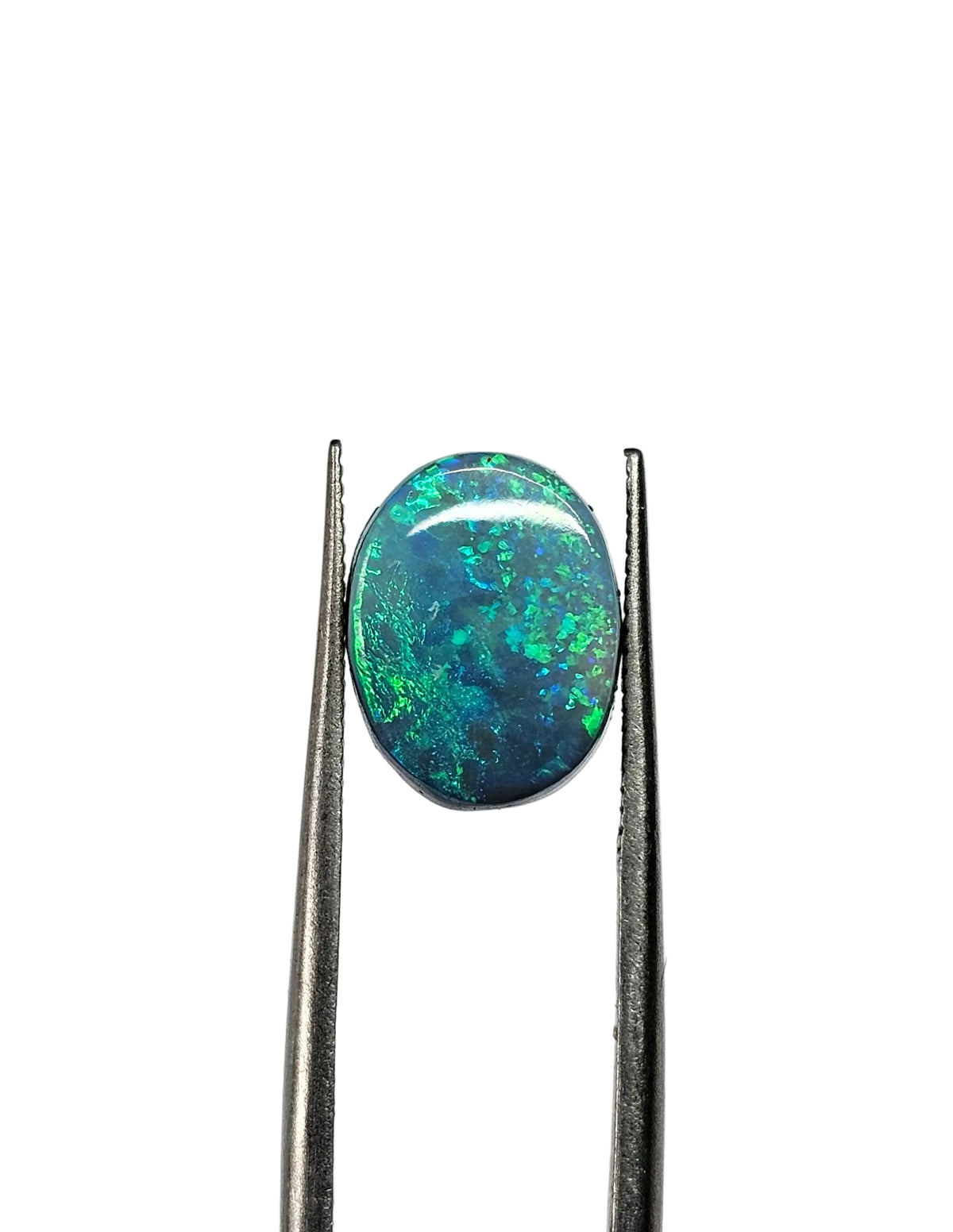 Australian Lightning Ridge Doublet Oval Cabochon 11x9x4mm 2.79ct