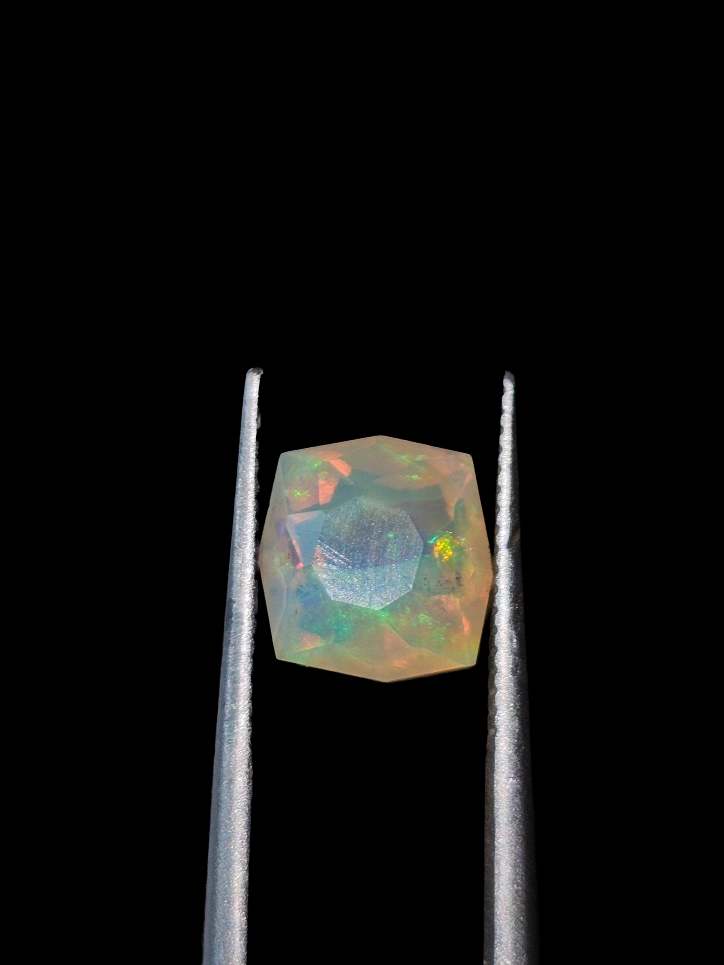 Coober Pedy Faceted Fancy Cut Crystal Opal 7x7x6mm 1.59ct