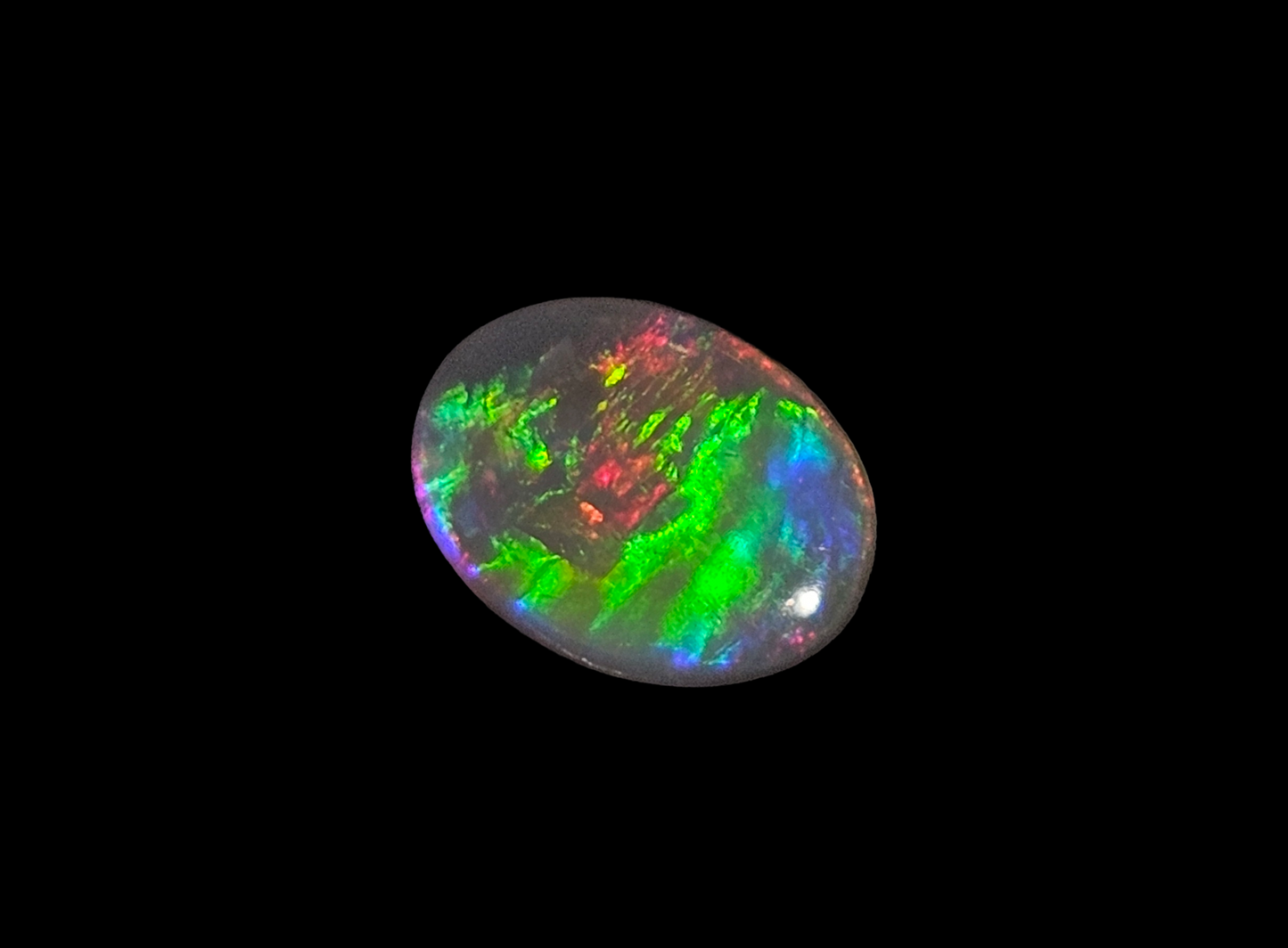 Australian Mintabie Grey Oval 9.4x7x1.7mm