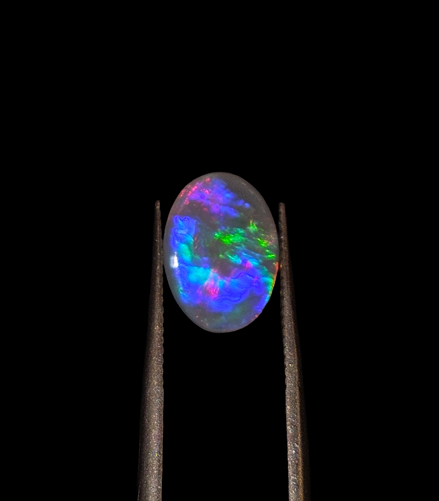 Australian Mintabie Grey Oval 9.4x7x1.7mm