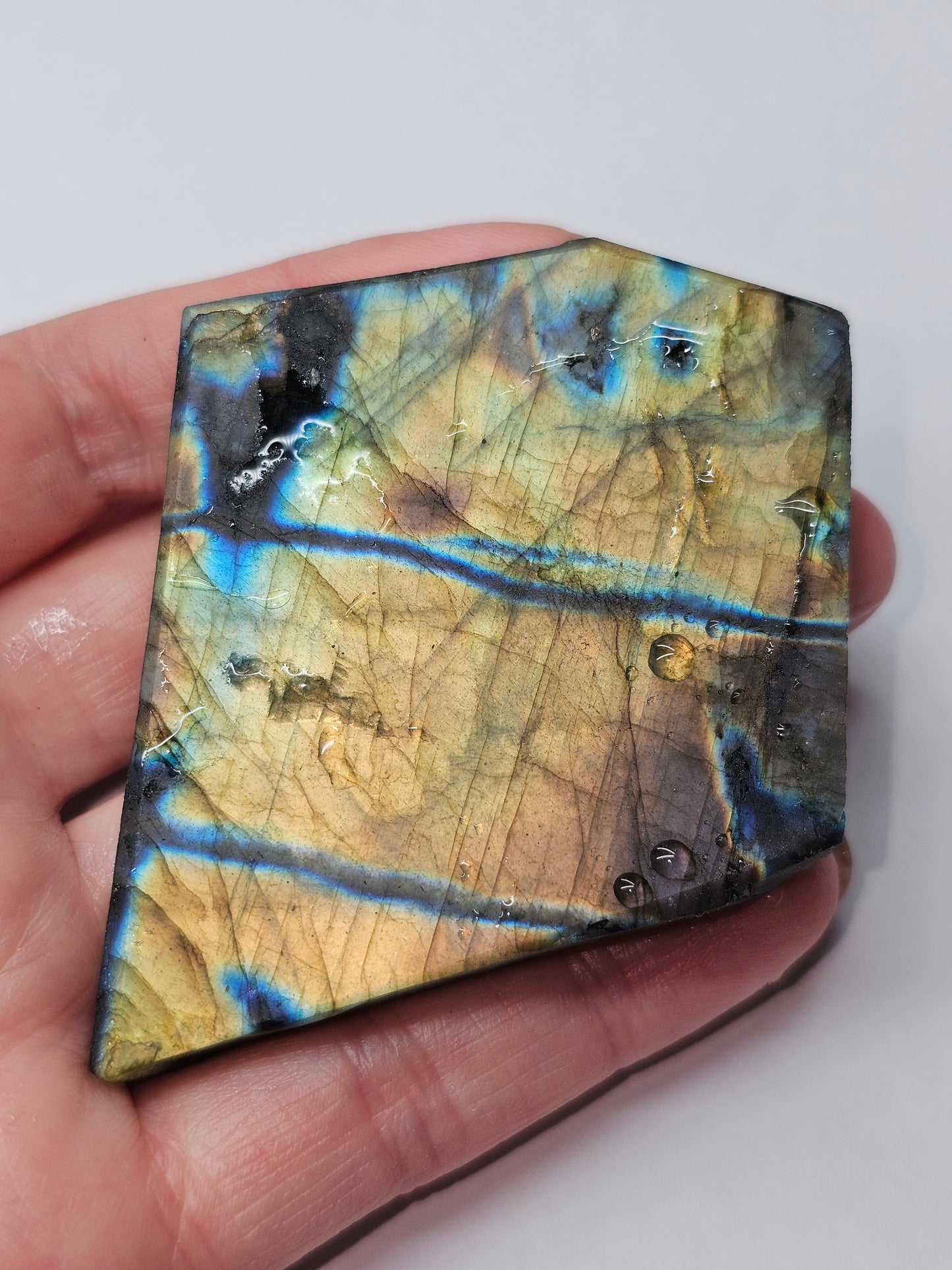 Canadian AAA Grade Labradorite Rough Slab 50g